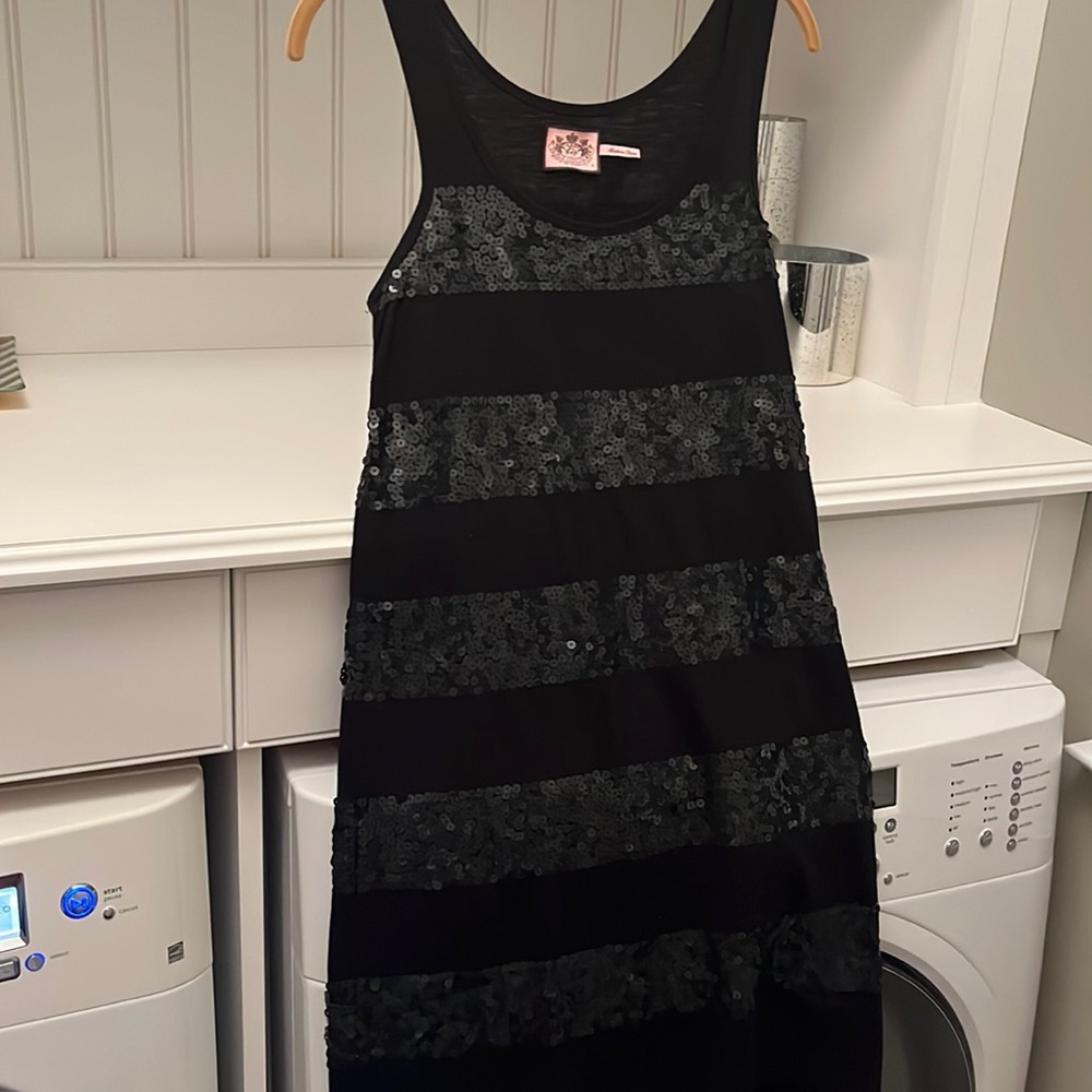 Juicy Couture cotton and sequins t-shirt style dress in size Petite